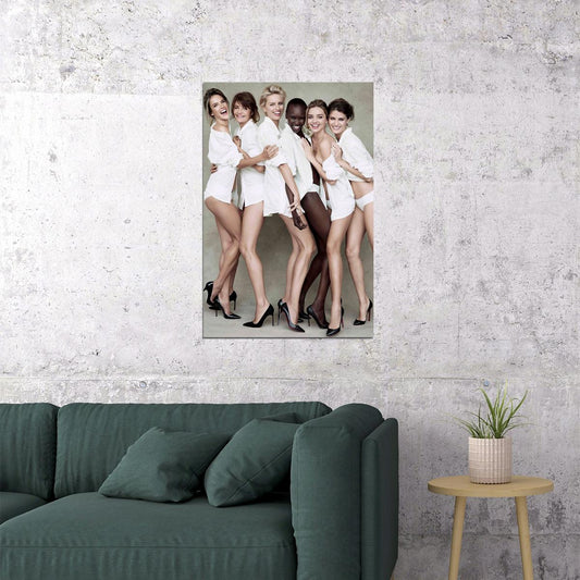 Alessandra Ambrosio Helena Christensen Miranda Kerr Models Poster Wall Art Print Home Wall Decor - xonomax
