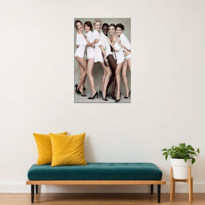 Alessandra Ambrosio Helena Christensen Miranda Kerr Models Poster Wall Art Print Home Wall Decor - xonomax