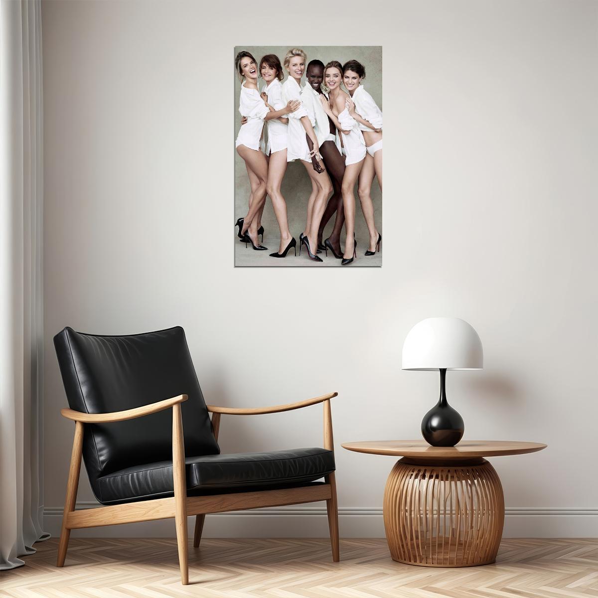 Alessandra Ambrosio Helena Christensen Miranda Kerr Models Poster Wall Art Print Home Wall Decor - xonomax