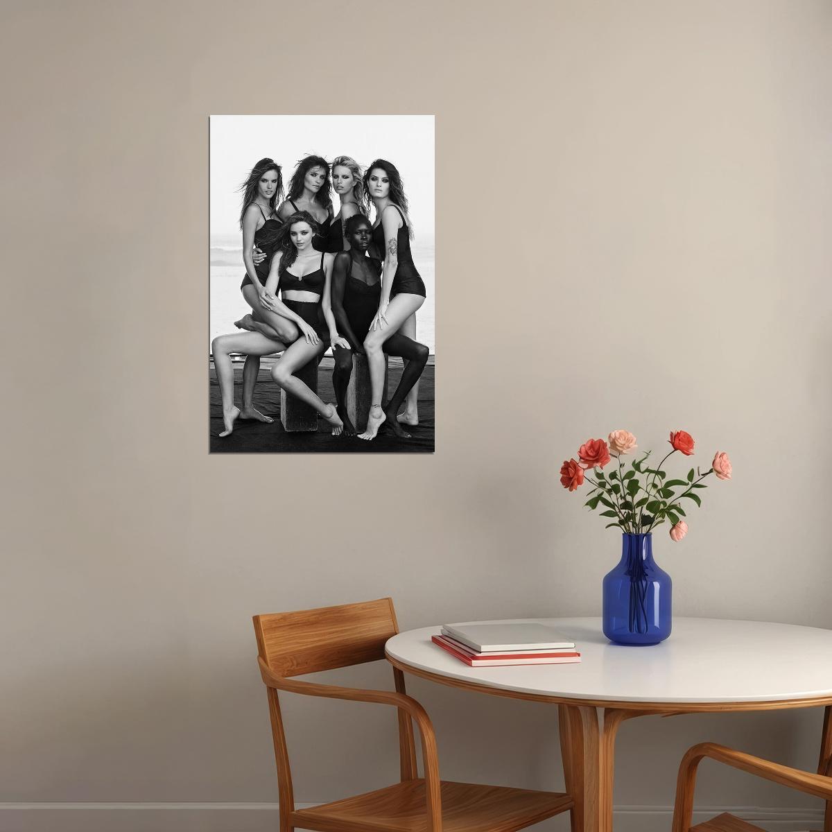 Alessandra Ambrosio Helena Christensen Miranda Kerr Poster Wall Art Print Home Wall Decor - xonomax
