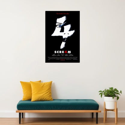 Scream 4 Movie Horror Classic Film Thriller Horror Poster Wall Art Print Home Wall Decor - xonomax