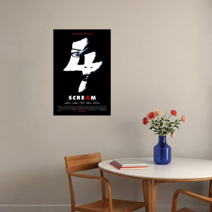 Scream 4 Movie Horror Classic Film Thriller Horror Poster Wall Art Print Home Wall Decor - xonomax