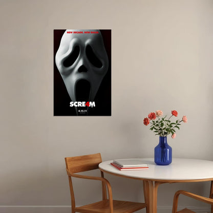 Scream 4 Movie Horror Classic Film Horror Thriller Poster Wall Art Print Home Wall Decor - xonomax