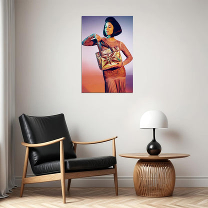 Nicki Minaj Rap Music Famous Singer Artist Poster Wall Art Print Home Wall Decor - xonomax