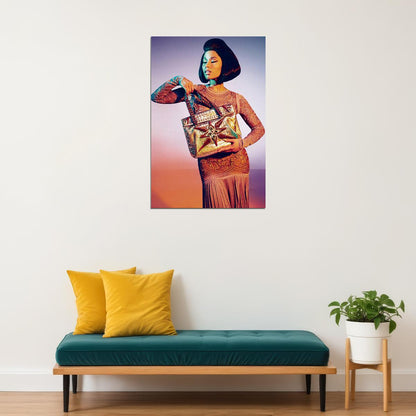 Nicki Minaj Rap Music Famous Singer Artist Poster Wall Art Print Home Wall Decor - xonomax