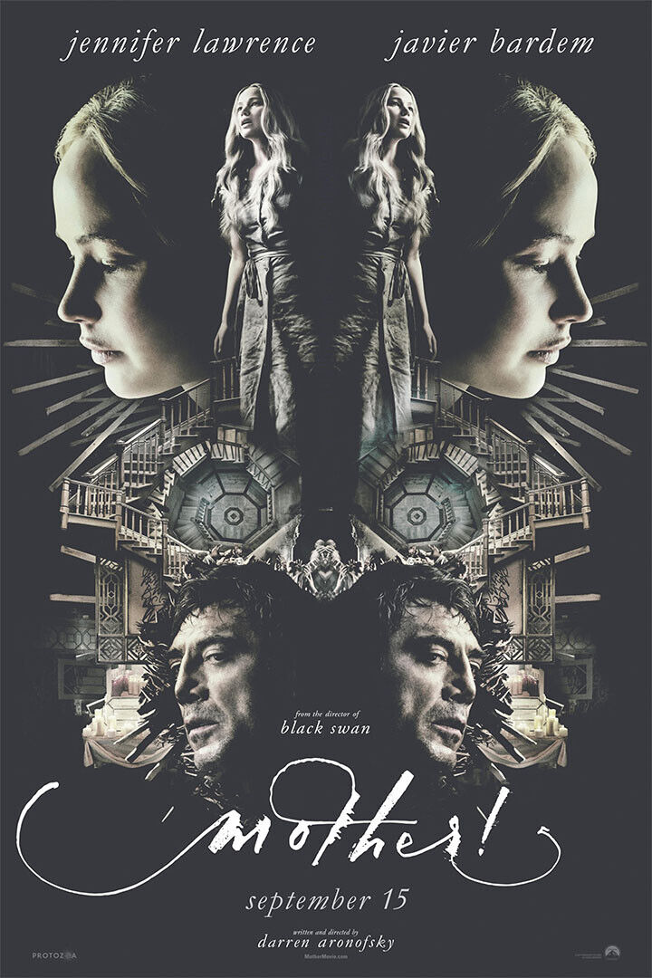 Mother! Movie Jennifer Lawrence Javier Bardem Horror Poster Wall Art Print Home Wall Decor - xonomax