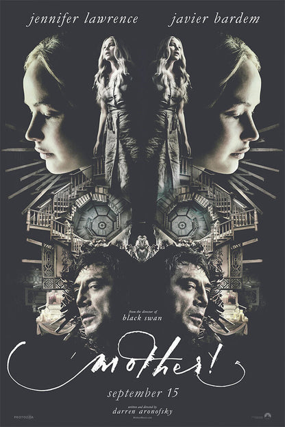 Mother! Movie Jennifer Lawrence Javier Bardem Horror Poster Wall Art Print Home Wall Decor - xonomax