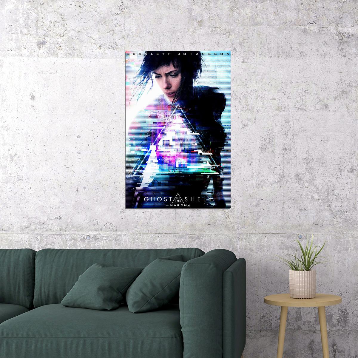 Ghost In The Shell 2017 Movie Action Drama Poster Wall Art Print Home Wall Decor - xonomax