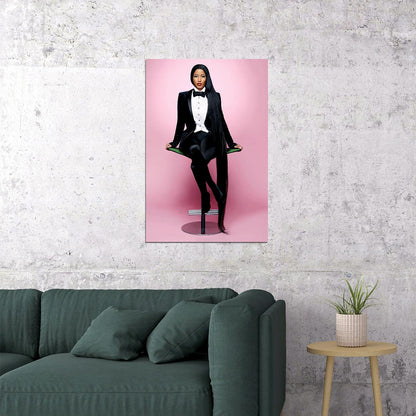 Music Album Cover Nicki Minaj Chun Li Rap Music Poster Wall Art Print Home Wall Decor - xonomax