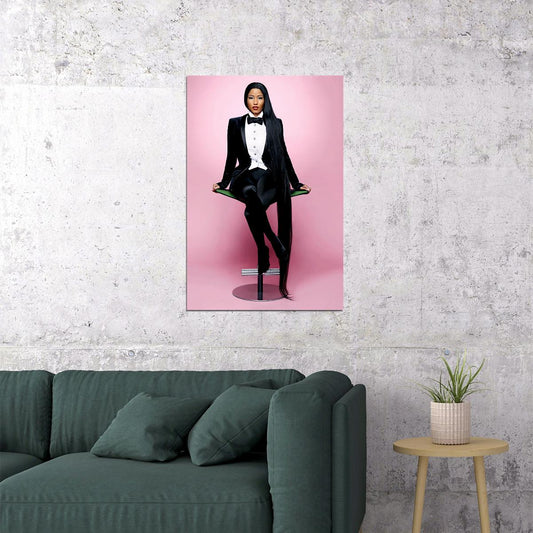 Music Album Cover Nicki Minaj Chun Li Rap Music Poster Wall Art Print Home Wall Decor - xonomax