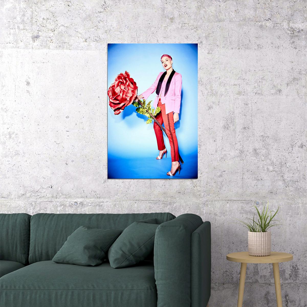 Halsey Singer Music Artist Songwriter Poster Wall Art Print Home Wall Decor - xonomax