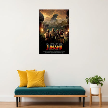 Jumanji 2018 Movie Kevin Hart Dwayne Johnson Action Poster Wall Art Print Home Wall Decor - xonomax