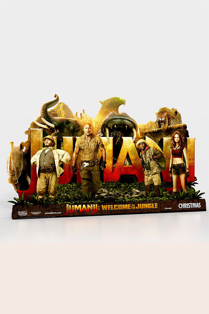 Jumanji 2018 Movie Kevin Hart Dwayne Johnson Comedy Poster Wall Art Print Home Wall Decor - xonomax