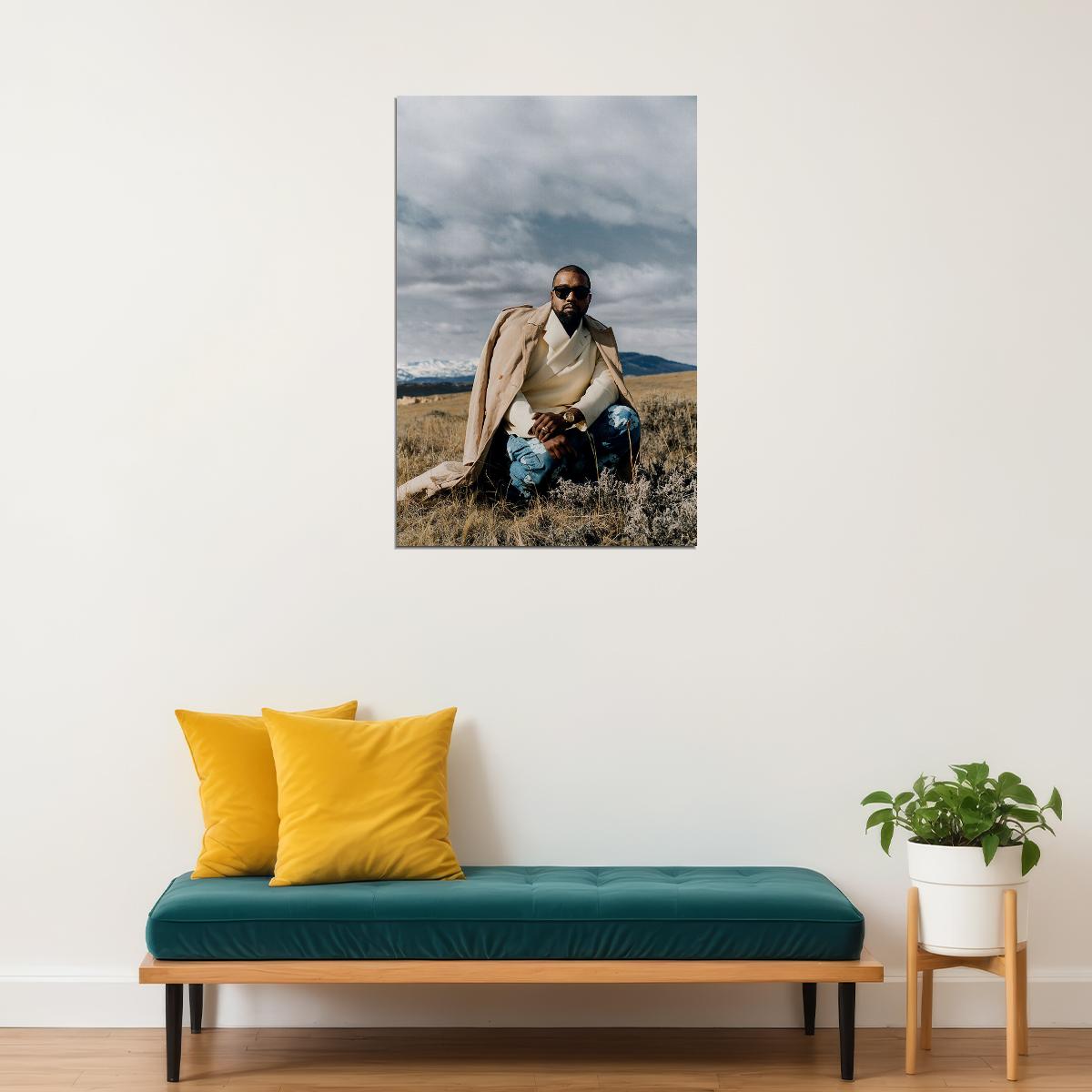 Kanye West Hip Hop Rap Music Bear Fashion Designer Poster Wall Art Print Home Wall Decor - xonomax