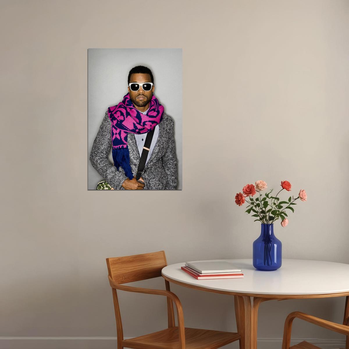 Kanye West Hip Hop Rap Music Bear Singer Model Poster Wall Art Print Home Wall Decor - xonomax