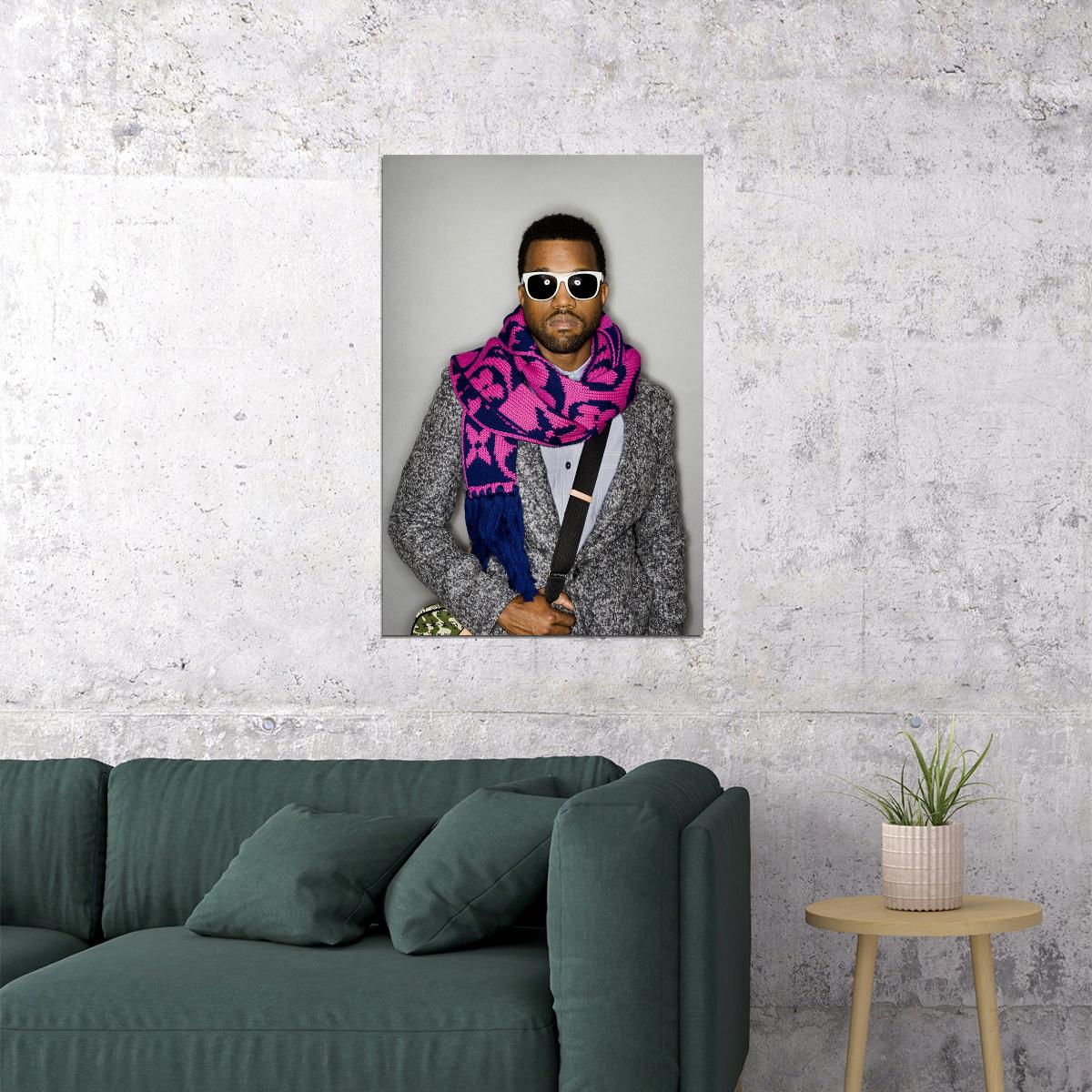 Kanye West Hip Hop Rap Music Bear Singer Model Poster Wall Art Print Home Wall Decor - xonomax