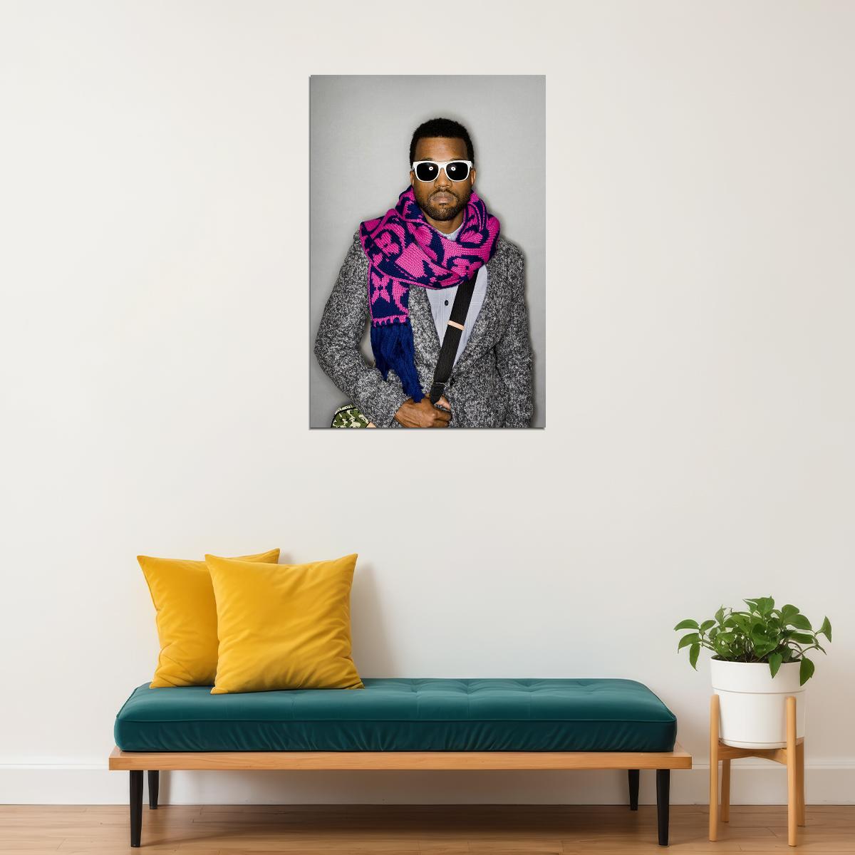 Kanye West Hip Hop Rap Music Bear Singer Model Poster Wall Art Print Home Wall Decor - xonomax