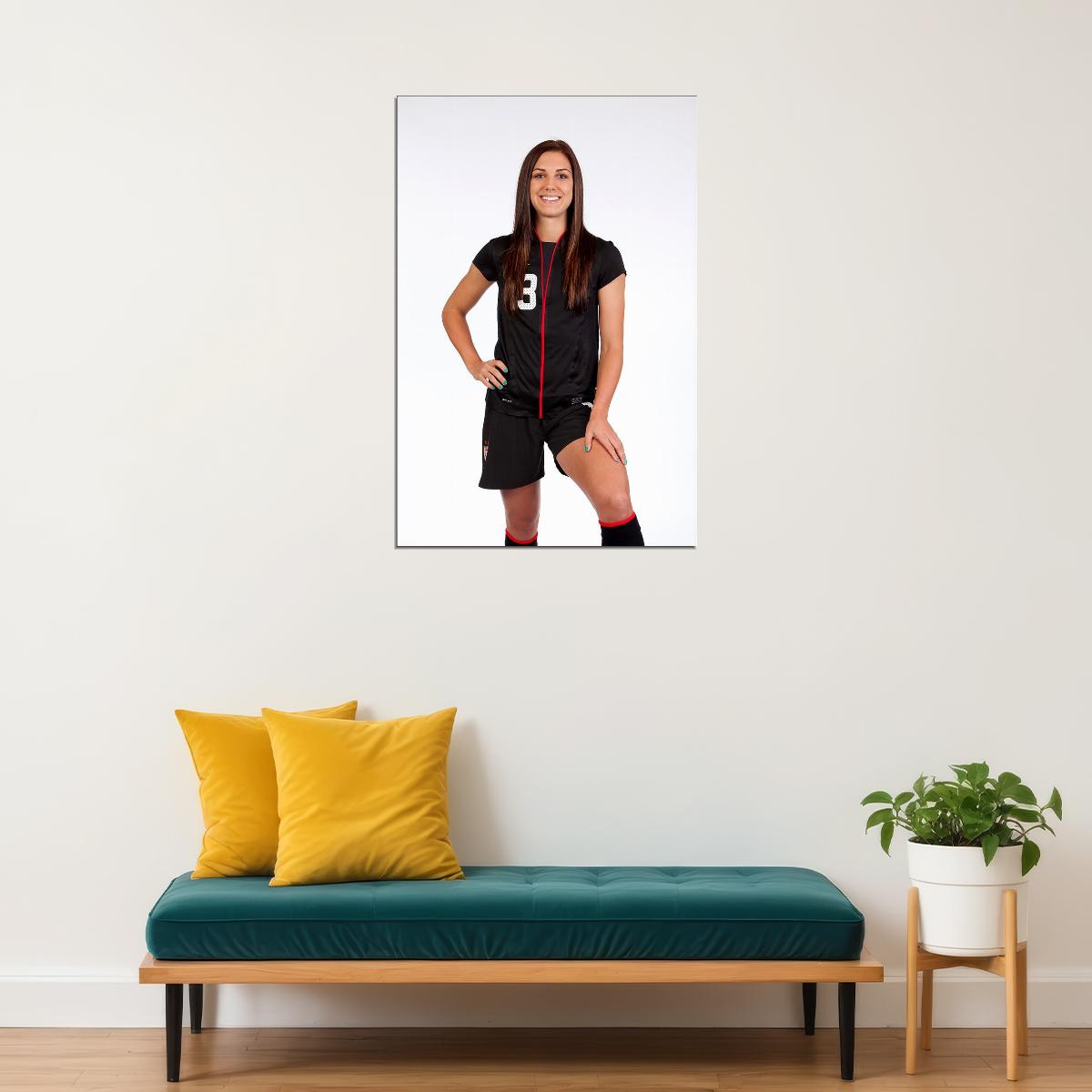 Alex Morgan Soccer Star Sport Beautiful Atlethe Poster Wall Art Print Home Wall Decor - xonomax