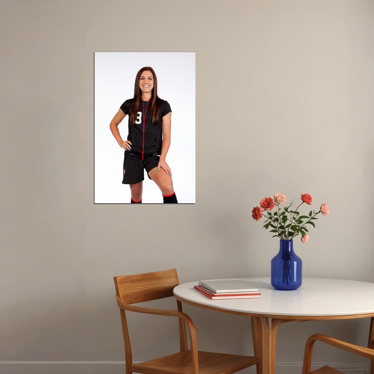 Alex Morgan Soccer Star Sport Beautiful Atlethe Poster Wall Art Print Home Wall Decor - xonomax