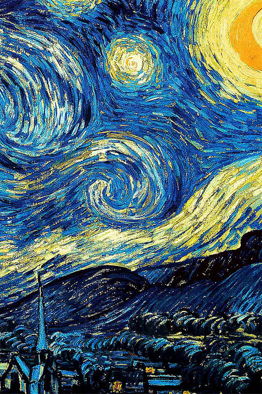 Starry Night Landscape Oil Poster Wall Art Print Home Wall Decor - xonomax