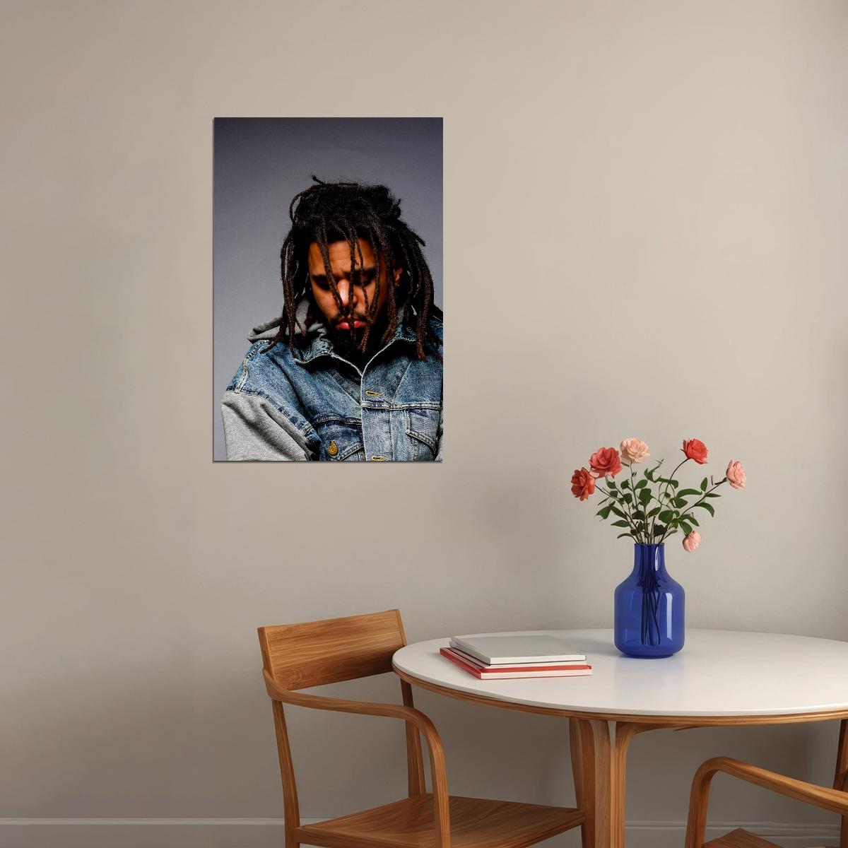 J Cole Rapper Hip Hop Artist Music Singer Poster Wall Art Print Home Wall Decor - xonomax