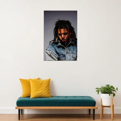 J Cole Rapper Hip Hop Artist Music Singer Poster Wall Art Print Home Wall Decor - xonomax