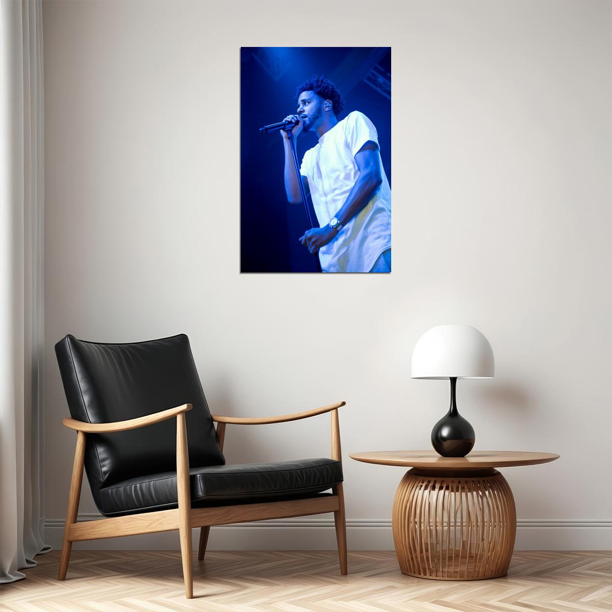 J Cole Rapper Hip Hop Artist Music Producer Poster Wall Art Print Home Wall Decor - xonomax