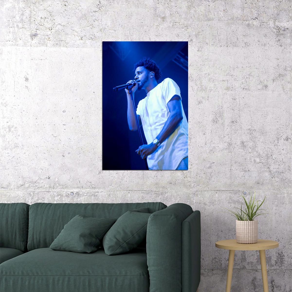 J Cole Rapper Hip Hop Artist Music Producer Poster Wall Art Print Home Wall Decor - xonomax
