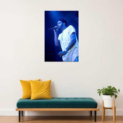 J Cole Rapper Hip Hop Artist Music Producer Poster Wall Art Print Home Wall Decor - xonomax