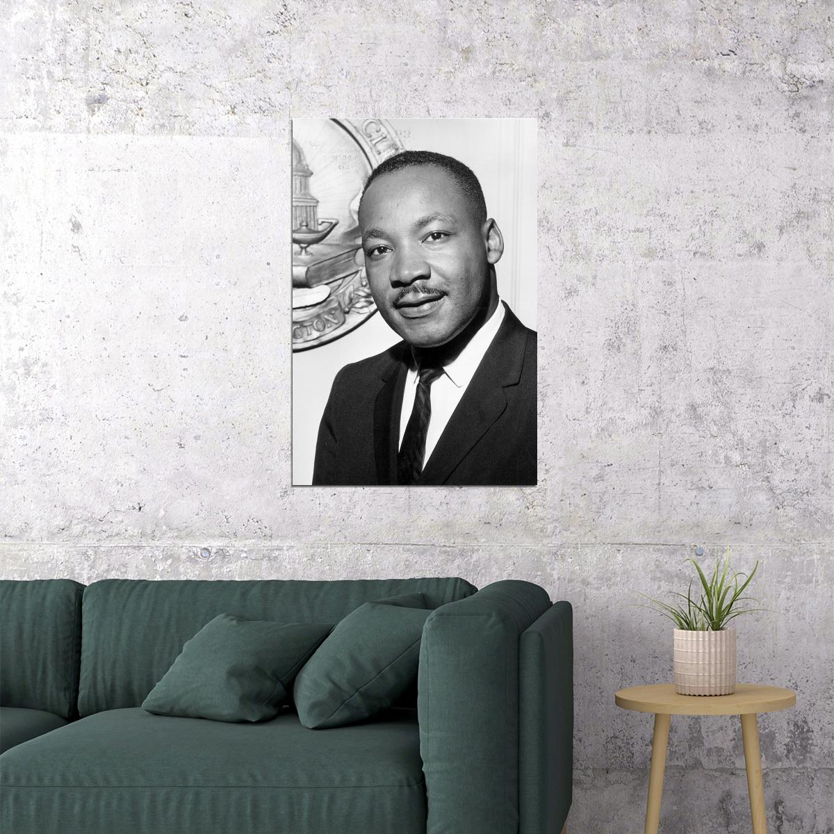 Martin Luther King Jr Sociologist Baptizer Poster Wall Art Print Home Wall Decor - xonomax