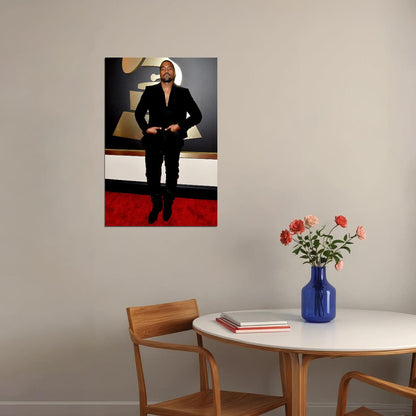 Kanye West Yezzy Grammy Rap Hiphop Super Star Poster Wall Art Print Home Wall Decor - xonomax