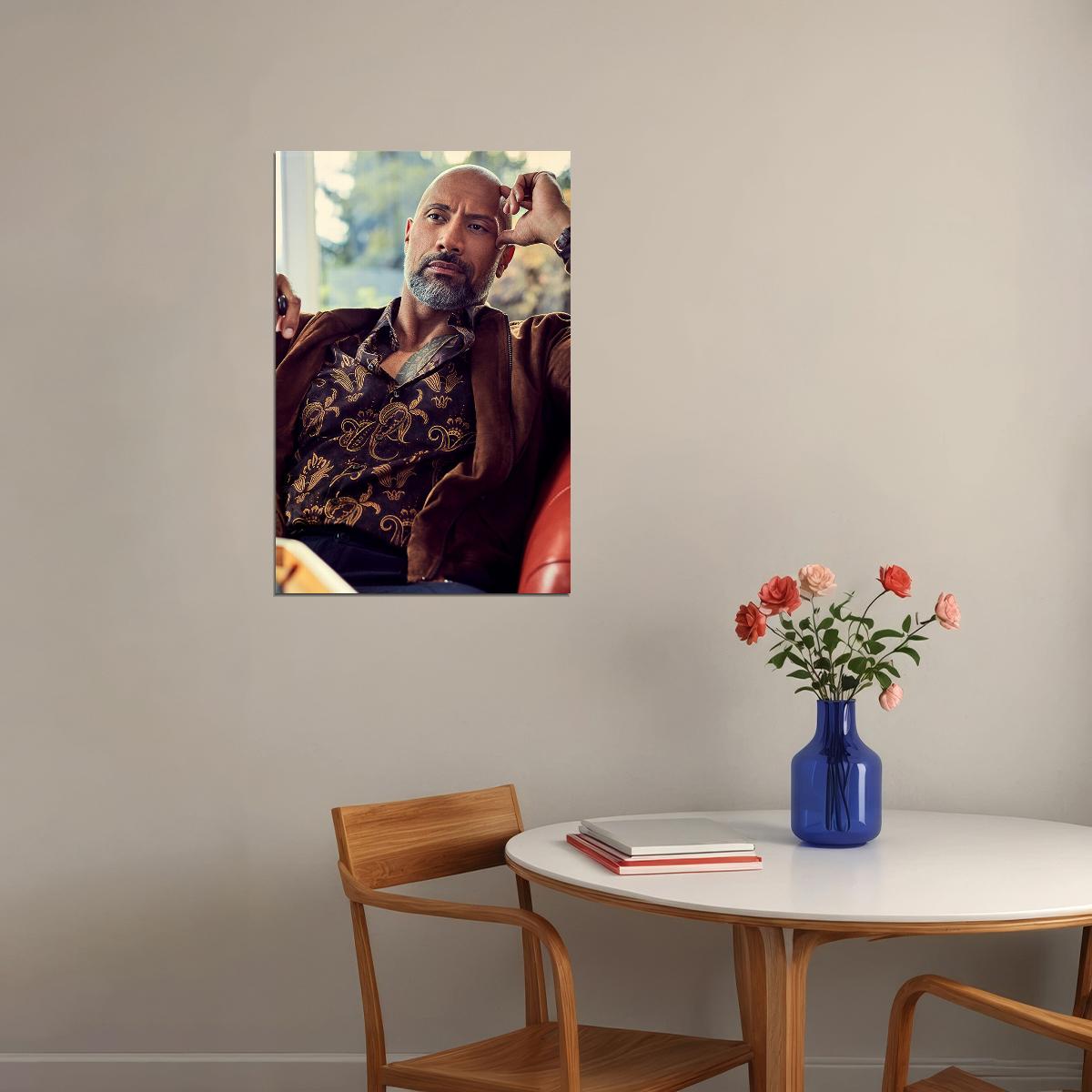 Dwayne Johnson The Rock Actor Poster Wall Art Print Home Wall Decor - xonomax