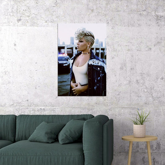 Pink Beautiful Trauma Rap Album Music Star Poster Wall Art Print Home Wall Decor - xonomax