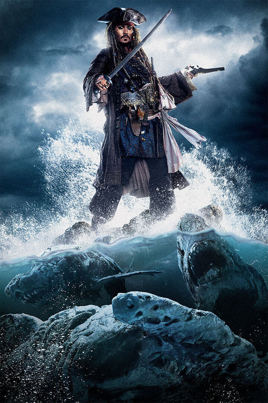 Pirates Of The Caribbean Dead Men Tell Movie 2017 Adventure Poster Wall Art Print Home Wall Decor - xonomax