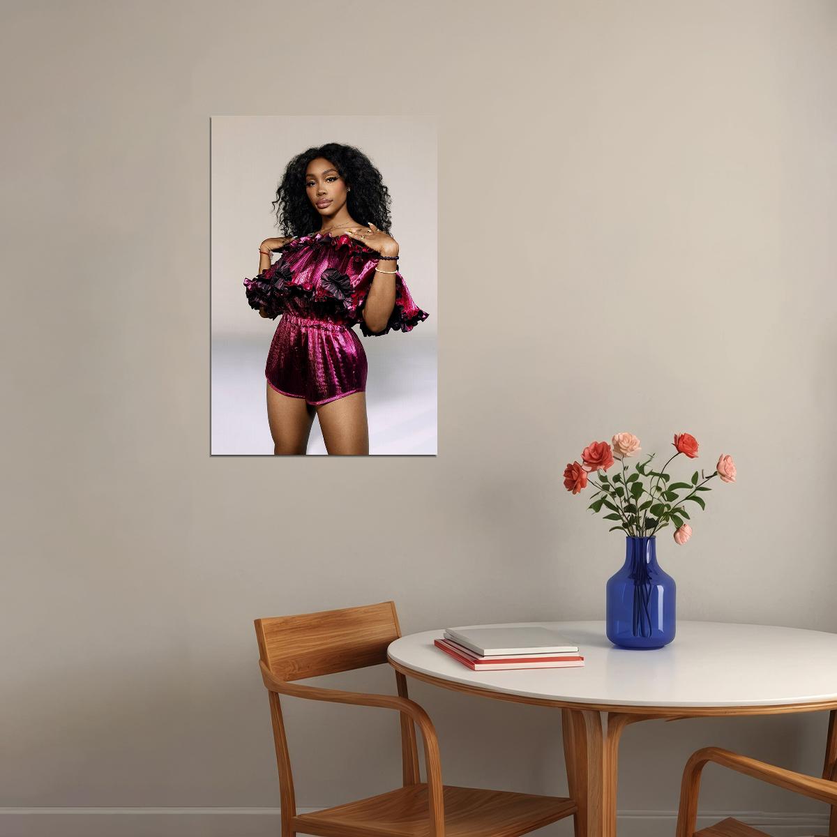 Sza Usa Hip Hop Rap Music Singer Star Musician Poster Wall Art Print Home Wall Decor - xonomax