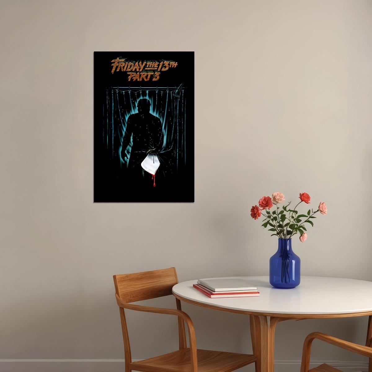 Friday The 13th Part Iii 3d Jason Vorhees Movie Poster Wall Art Print Home Wall Decor - xonomax