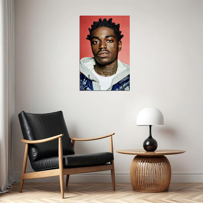 Kodak Black Face Tattoo Rapper Music Singer Poster Wall Art Print Home Wall Decor - xonomax