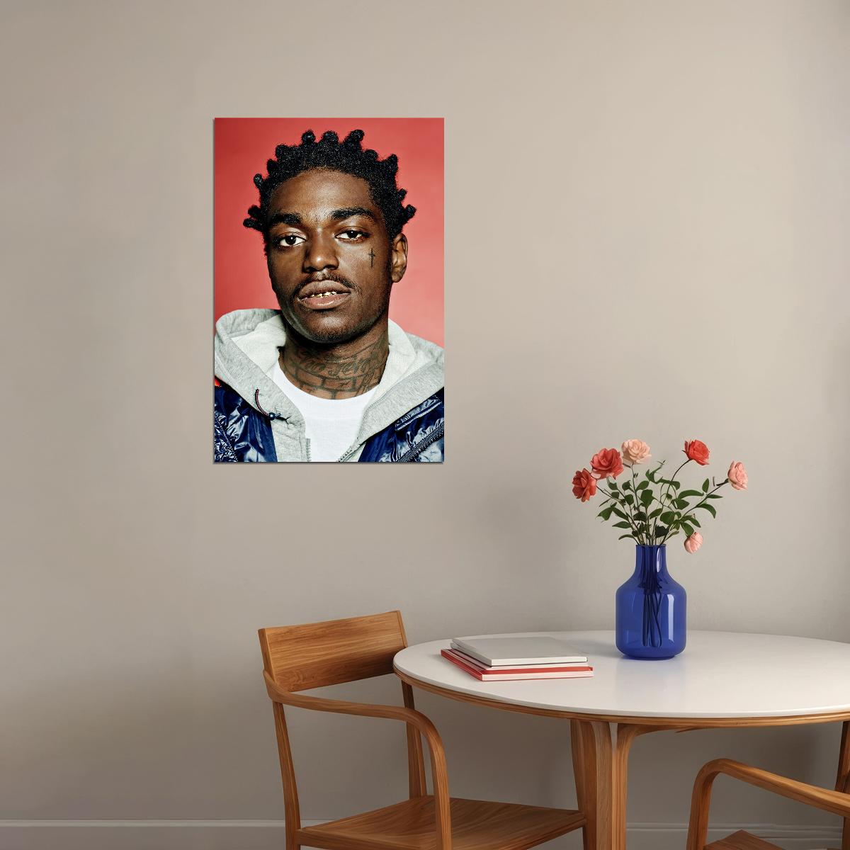 Kodak Black Face Tattoo Rapper Music Singer Poster Wall Art Print Home Wall Decor - xonomax