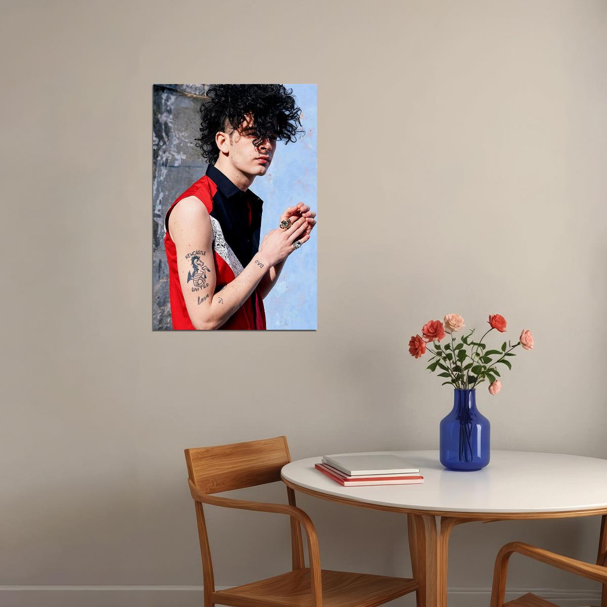 Matt Healy The 1975 Rock Music Band Stars Poster Wall Art Print Home Wall Decor - xonomax