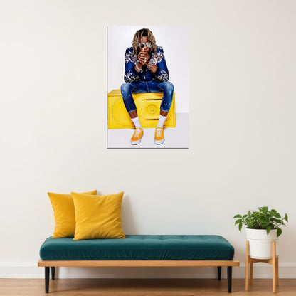 Young Thug Rap Hip Hop Music Singer Artist Poster Wall Art Print Home Wall Decor - xonomax