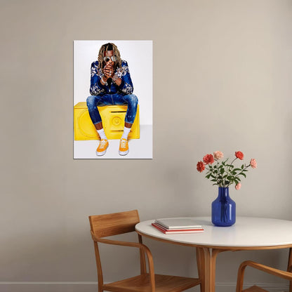 Young Thug Rap Hip Hop Music Singer Artist Poster Wall Art Print Home Wall Decor - xonomax