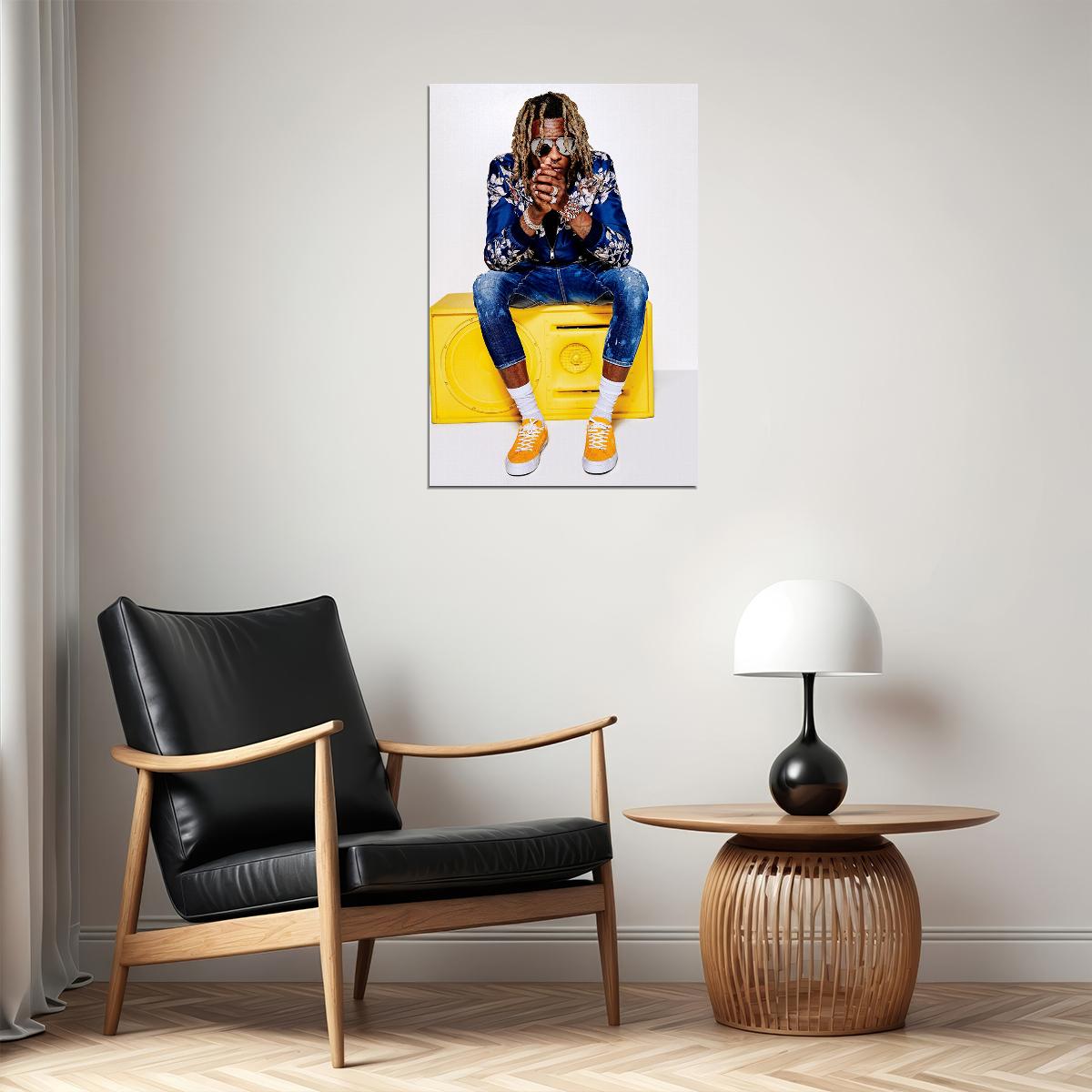 Young Thug Rap Hip Hop Music Singer Artist Poster Wall Art Print Home Wall Decor - xonomax