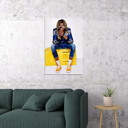 Young Thug Rap Hip Hop Music Singer Artist Poster Wall Art Print Home Wall Decor - xonomax