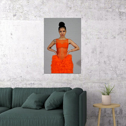 Jhene Aiko Trip Music Cover Songwriter Singer Poster Wall Art Print Home Wall Decor - xonomax