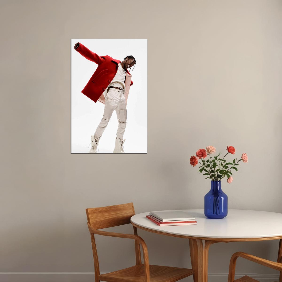 Travis Scott Rap Hip Hop Music Famous Singer Poster Wall Art Print Home Wall Decor - xonomax