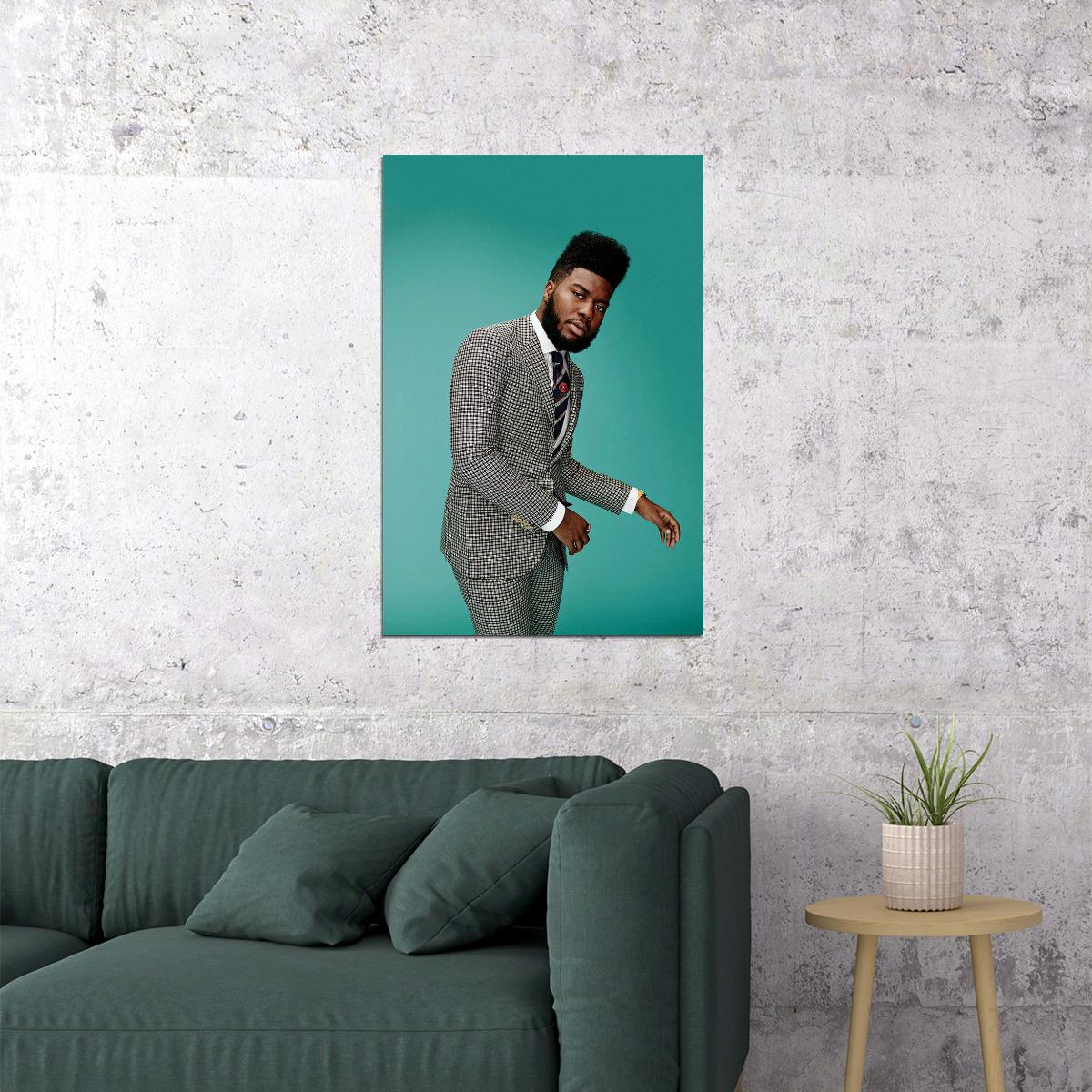 Khalid Rapper Music Artist American Singer Poster Wall Art Print Home Wall Decor - xonomax