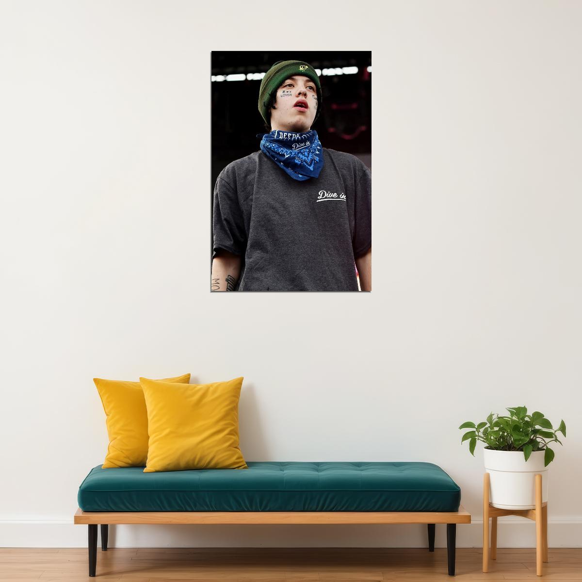 Lil Xan Rapper Hip Hop Music Singer Star Songwriter Poster Wall Art Print Home Wall Decor - xonomax