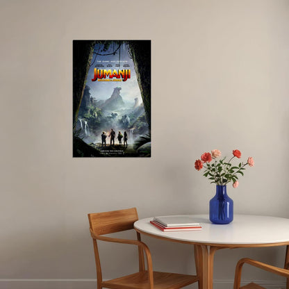 Jumanji Welcome To The Jungle Movie Comedy Poster Wall Art Print Home Wall Decor - xonomax