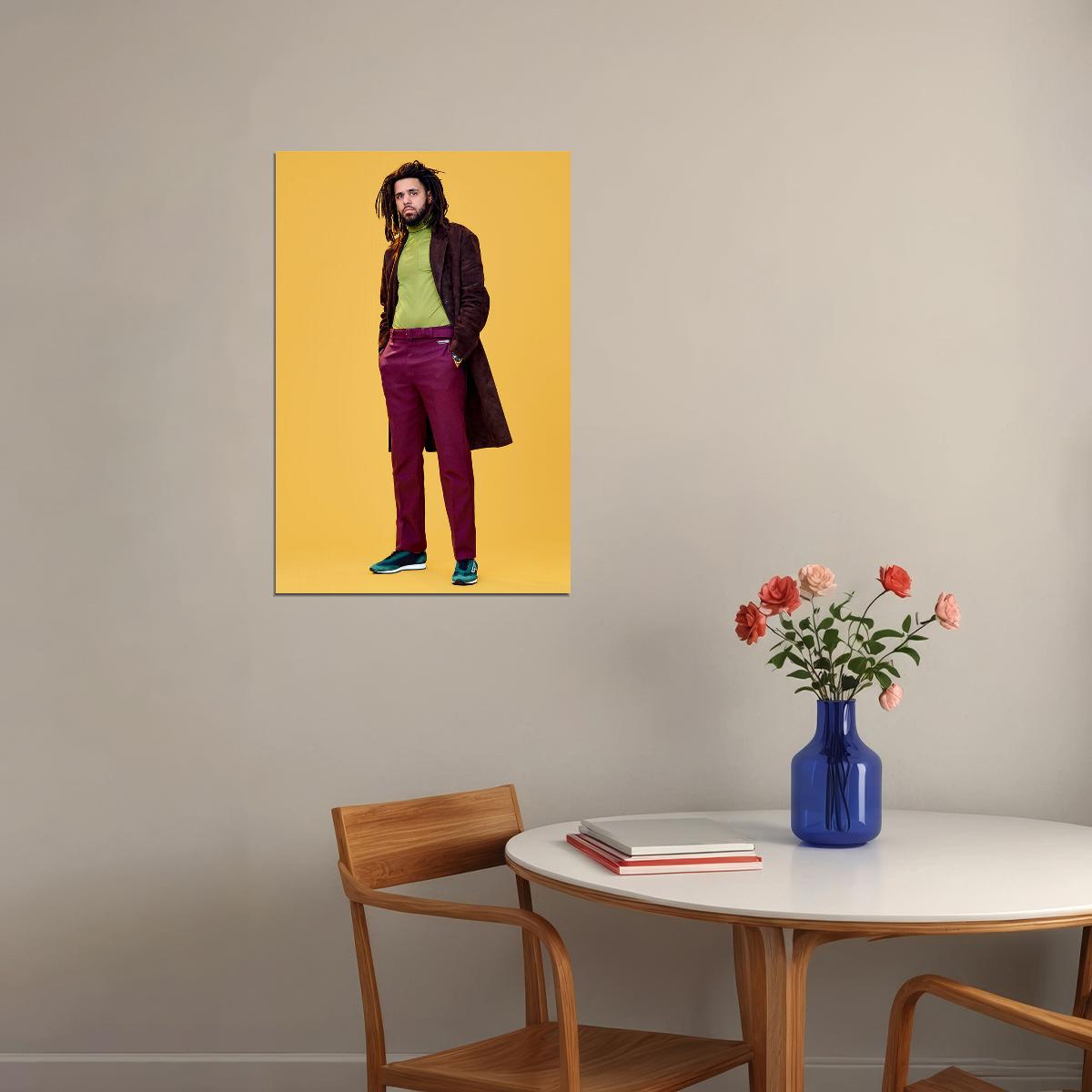 J Cole Music Star Classic Musician Poster Wall Art Print Home Wall Decor - xonomax