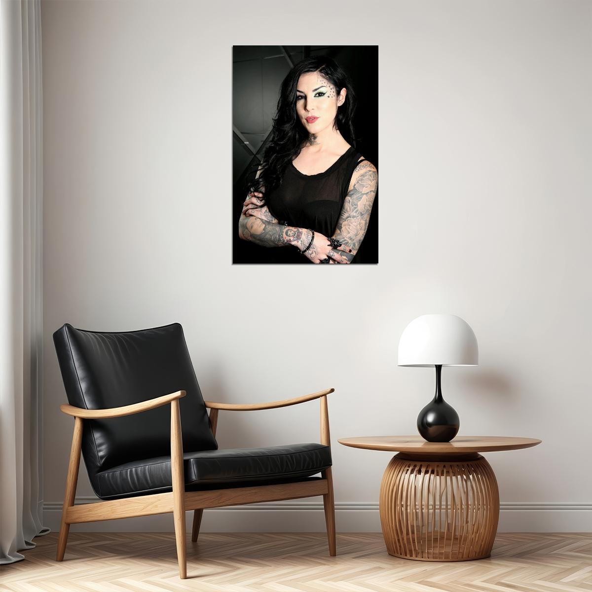 Kat Von D Writer Tattoo Model Poster Wall Art Print Home Wall Decor - xonomax